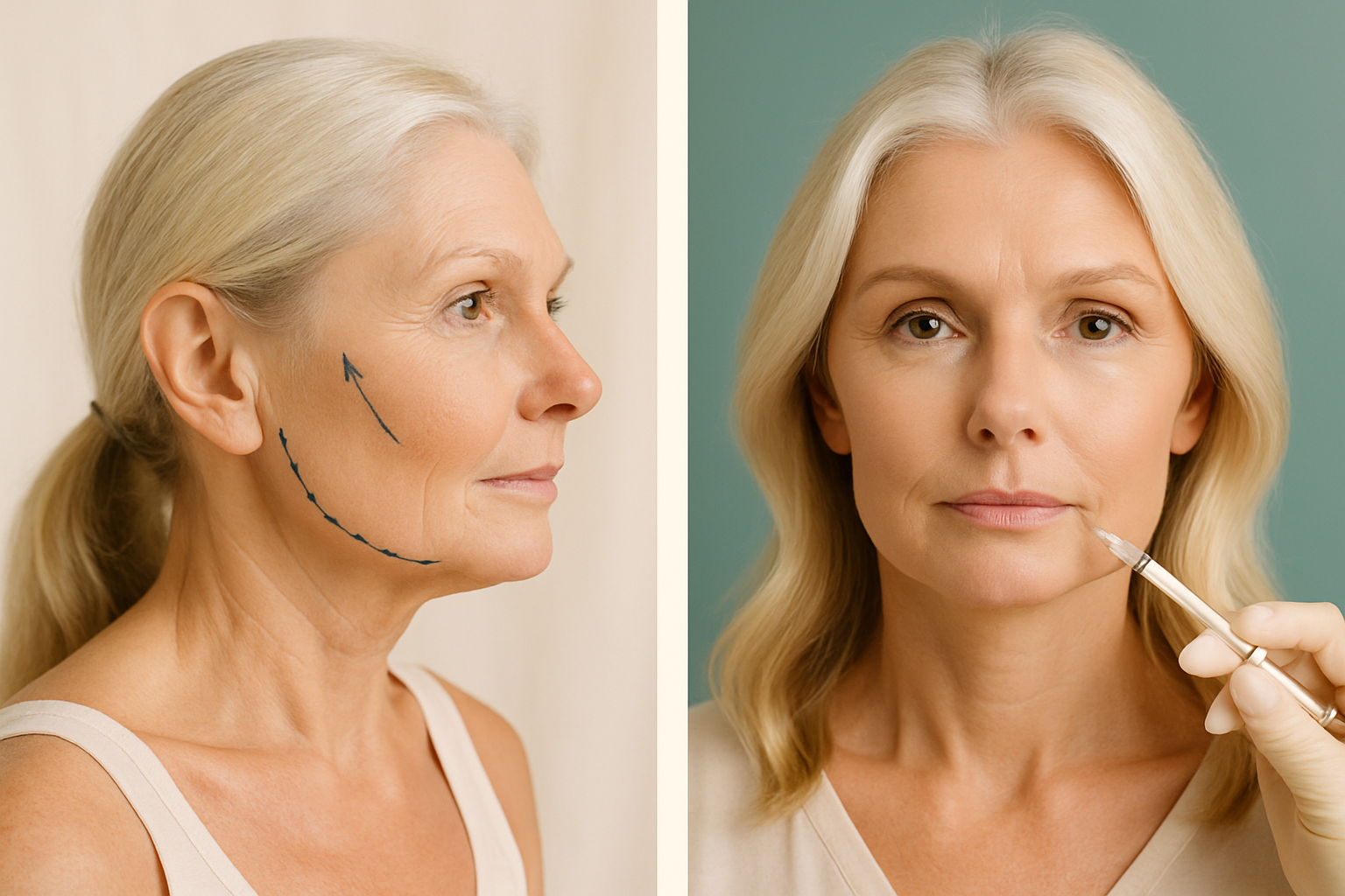 Key Benefits of Facelift vs Fillers — illustrating facelift vs fillers
